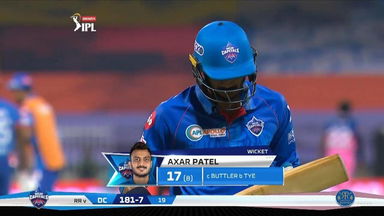 M23: RR vs DC – Axar Patel Wicket