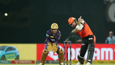Markram on the charge: Smacks 6, 6, 4 off Suyash Sharma