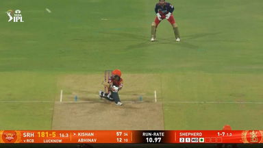 IPL 2025 M65: RCB vs SRH - Ishan Kishan Six