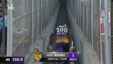 M13: GT vs KKR – Andre Russell Wicket