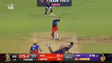 M10: RCB vs KKR – Dinesh Karthik Six