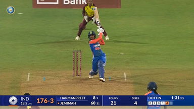 IND-W vs WI-W 2024, 1st T20I: Jemimah Rodrigues Six