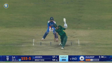 IND vs SA 2025, 1st ODI: Marco Jansen Six