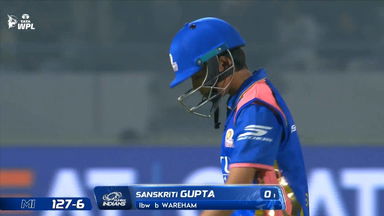 Wicket: Match 19, Gujarat Giants vs Mumbai Indians, WPL 2026: Sanskriti Gupta Wicket