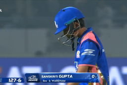 Wicket: Match 19, Gujarat Giants vs Mumbai Indians, WPL 2026: Sanskriti Gupta Wicket
