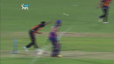 M22: SRH vs RPS – Ajinkya Rahane Wicket