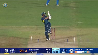 IND vs AUS 2023-24, 3RD T20I: Glenn Maxwell Six