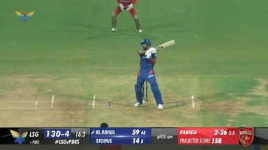 M21: LSG vs PBKS – K L Rahul Six