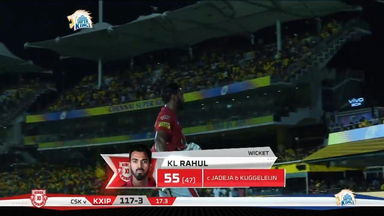 M18: CSK vs KXIP –  KL Rahul Wicket