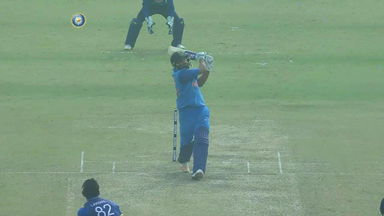 IND vs SL 2017, 2nd ODI: Rohit Sharma Six