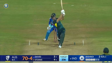 IND vs AUS 2023-24, 2ND T20I: Marcus Stoinis Six