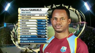 4TH ODI: IND vs WI  –   Marlon Samuels 112