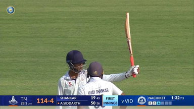 Ranji Trophy 2025 QF2, Vidarbha vs Tamil Nadu: C Andre Siddarth's fighting knock of 65(89)