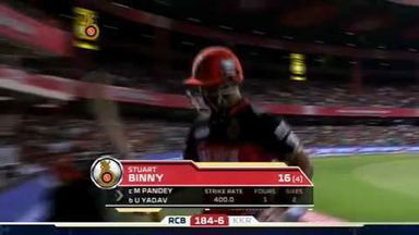 M30: RCB vs KKR – Stuart Binny Wicket
