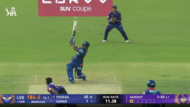 IPL 2025 M19: KKR vs LSG - Nicholas Pooran Six