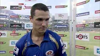 CLT20 2013 M19: SCO vs MI  –   Interview – Nathan Coulter-Nile