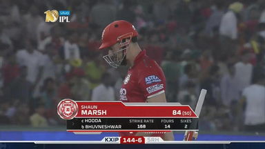 M33: KXIP vs SRH – Shaun Marsh Wicket