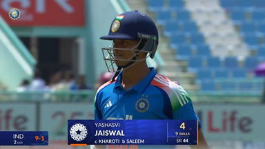 IND vs AFG 2026, 2nd ODI: Yashasvi Jaiswal Wicket