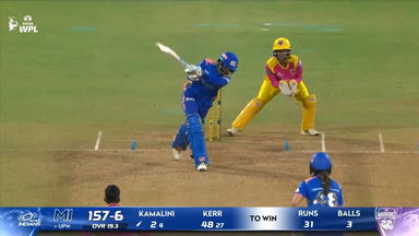 Six: Match 10, UP Warriorz vs Mumbai Indians, WPL 2026: G. Kamalini Six