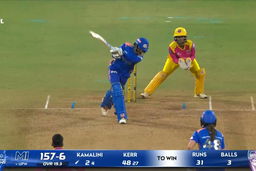 Six: Match 10, UP Warriorz vs Mumbai Indians, WPL 2026: G. Kamalini Six