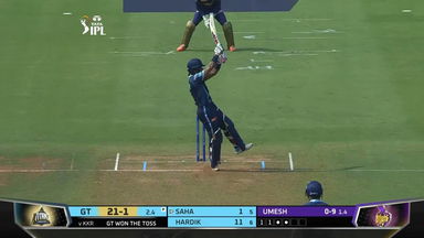 M35: KKR vs GT – Wriddhiman Saha Six
