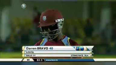 4TH ODI: IND vs WI – Darren Bravo Wicket