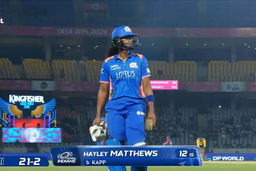 Wicket: Match 13, Delhi Capitals vs Mumbai Indians, WPL 2026: Hayley Matthews Wicket