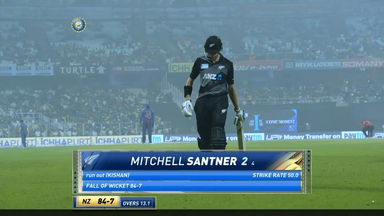 IND vs NZ 2021, 3RD T20I : Mitchell Santner Wicket