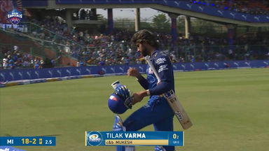 IPL 2026 M08: DC vs MI - Tilak Varma Wicket