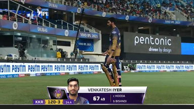 M45: KKR vs PBKS – Venkatesh Iyer Wicket