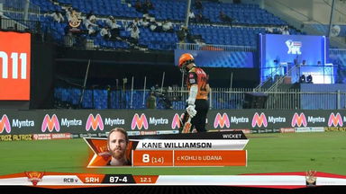 M52: RCB vs SRH – Kane Williamson Wicket