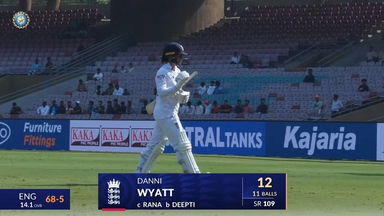 IND-W vs ENG-W 2023, 1st Test: Danielle Wyatt Wicket