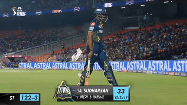 M17: GT vs PBKS – Sai Sudharsan Wicket