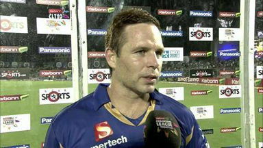 CLT20 2013 M18: RR vs OT  –   Interview – Brad Hodge