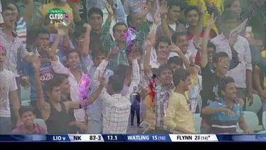 CLT20 2014 Q3: NK vs LIO  –   Daniel Flynn 53