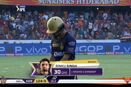 M38: SRH vs KKR – Rinku Singh Wicket