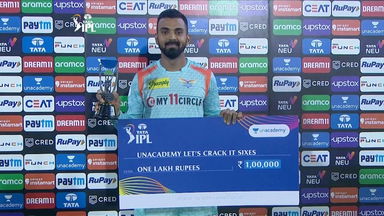 M26: MI vs LSG – Unacademy Let's Crack It Sixes of the Match – K L Rahul