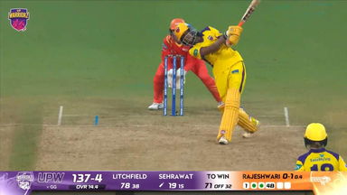 Six: Match 2, UP Warriorz vs Gujarat Giants, WPL 2026: Shweta Sehrawat Six