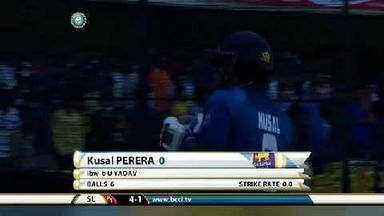 2ND ODI: IND vs SL – Kusal Perera Wicket