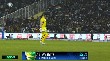 IND vs AUS 2022, 1ST T20I: Steven Smith Wicket