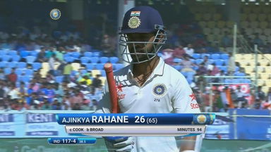 IND vs ENG 2016 - 2nd Test, day 4 : Ajinkya Rahane Wicket