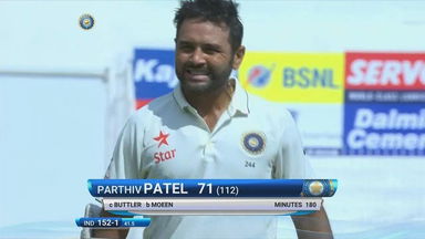 IND vs ENG 2016 - 5th Test day 3 : Parthiv Patel Wicket