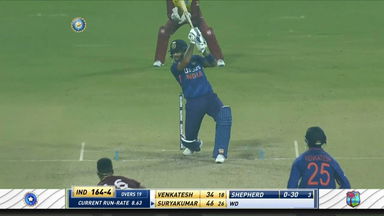 IND vs WI 2022, 3RD T20I: Suryakumar Yadav Six