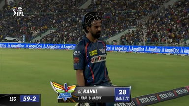 M48: LSG vs MI – K L Rahul Wicket