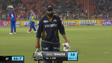 M32: GT vs DC – Rahul Tewatia Wicket