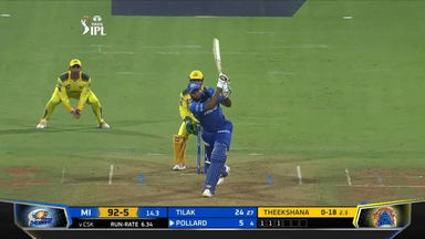 M33: MI vs CSK – Kieron Pollard Six