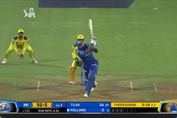 M33: MI vs CSK – Kieron Pollard Six