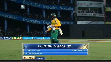 IND vs SA 2022, 1ST T20I: Quinton De Kock Wicket