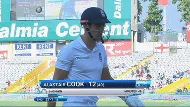 IND vs ENG 2016 - 3rd Test, day 3 : Alastair Cook Wicket