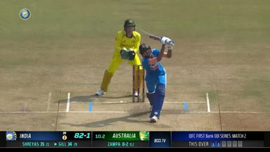 IND vs AUS 2023-24, 2ND ODI: Shubman Gill Six